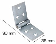 Home>it® flap hinge incl. screws 38 x 90 mm electro-galvanised