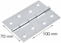 Home>it® flap hinge incl. screws 70 x 100 mm electro-galvanised