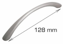 Home>it® low curved handle 128 x 30 mm stainless steel