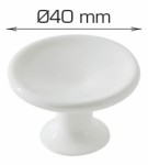 Home>it® furniture knob 40 x 30 mm white plastic
