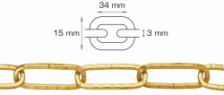 Home>it® decorative chain 3 mm x 2 metre brass