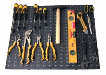 Millarco® Tool board with 24 hooks 600 x 490 mm