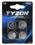 Tyzon CR2032 lithium batteries 4-pack