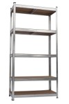 Work>it® steel shelf unit with 4 shelves 1800×750×350 mm galvanised