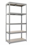 Work>it® steel shelf unit with 5 shelves 1800×900×450 mm galvanised