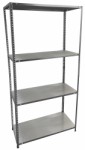 Work>it® steel shelf unit with 4 shelves 1470×750×300 mm galvanised