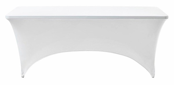 Enjoy>it® stretch table cover for folding table white