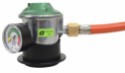 Cozze® regulator set with 1.1 metre hose and regulator with manometer 2 x 1/4