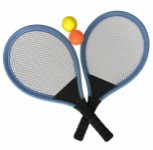 Play>it® Jumbo tennis with rackets and balls